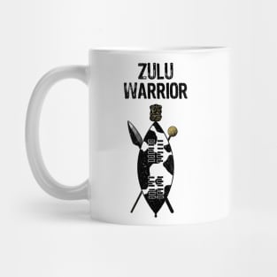 Zulu Warrior Shield Cow Hide Spear Knobkerrie South Africa Mug